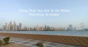 Traveling To Dubai