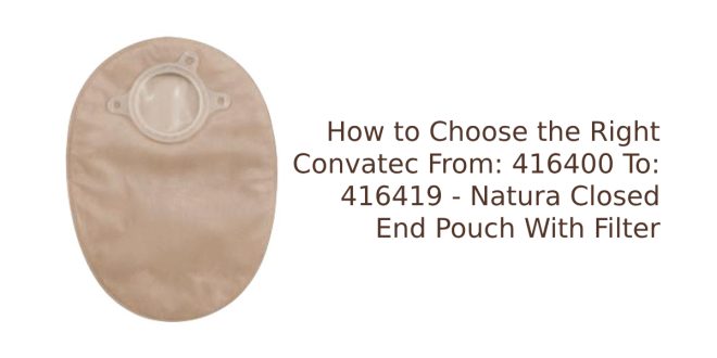Convatec From 416400 To 416419 - Natura Closed End Pouch With Filter